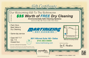 Dry Cleaners Marinizing Certificate Our Town America