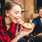 Modern Restaurant Magazine and Our Town America Eating Pizza