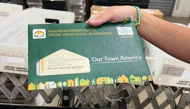 Our Town America 53rd Anniversary celebration with $3,000 New Mover winner.