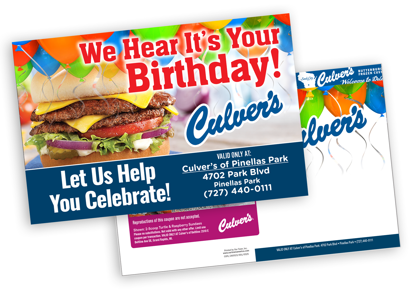 Our Town America Birthday Postcards Samples